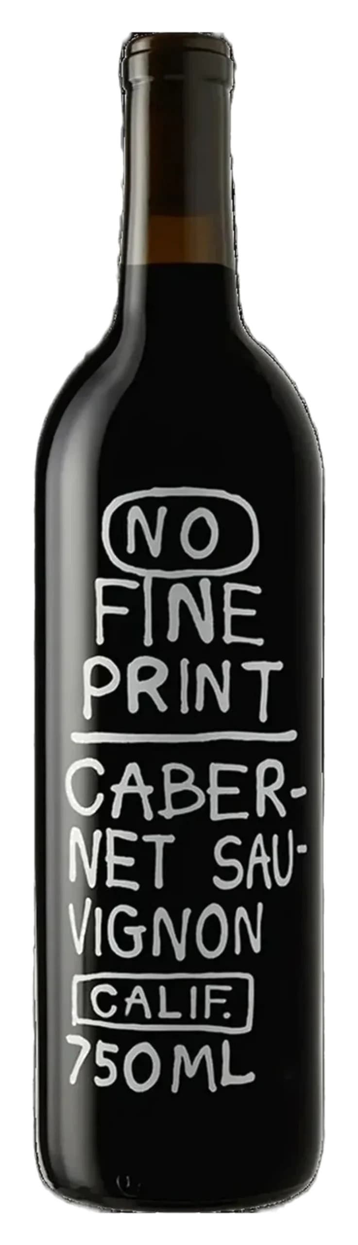 Cabernet Sauvignon, No Fine Print
