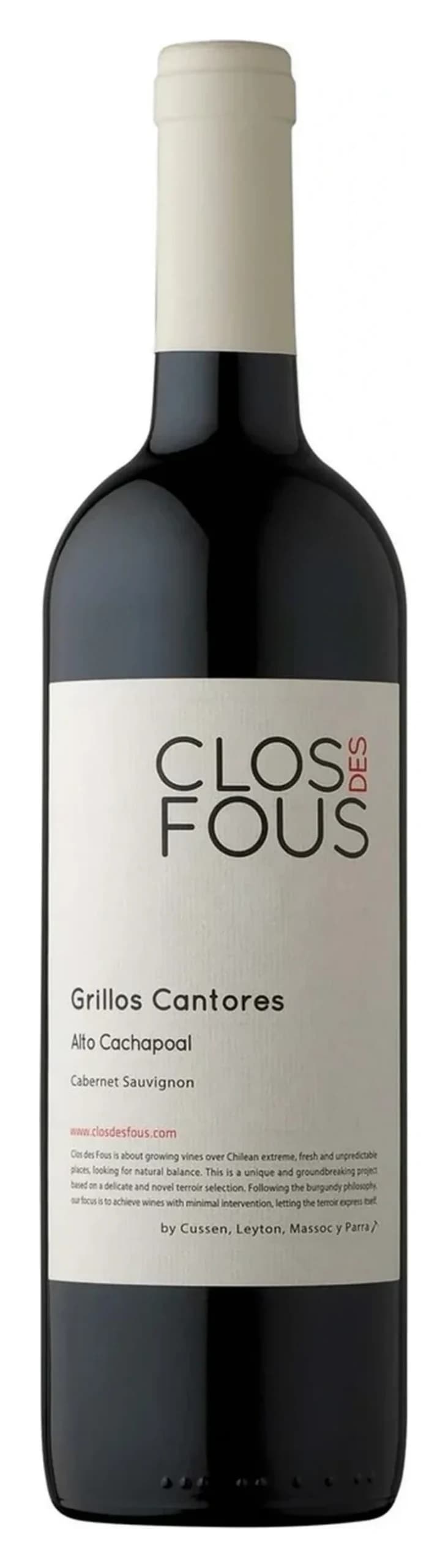 Grillos Cantores Alto Cachapoal Cabernet Sauvignon, Clos des Fous