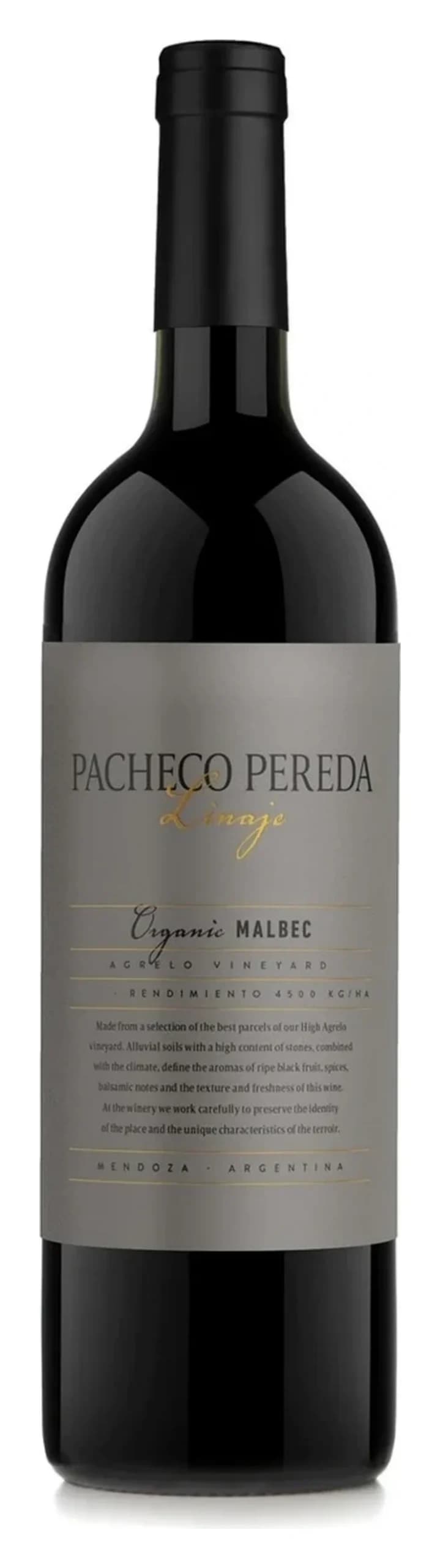 Linaje Organic Malbec, Pacheco Pereda