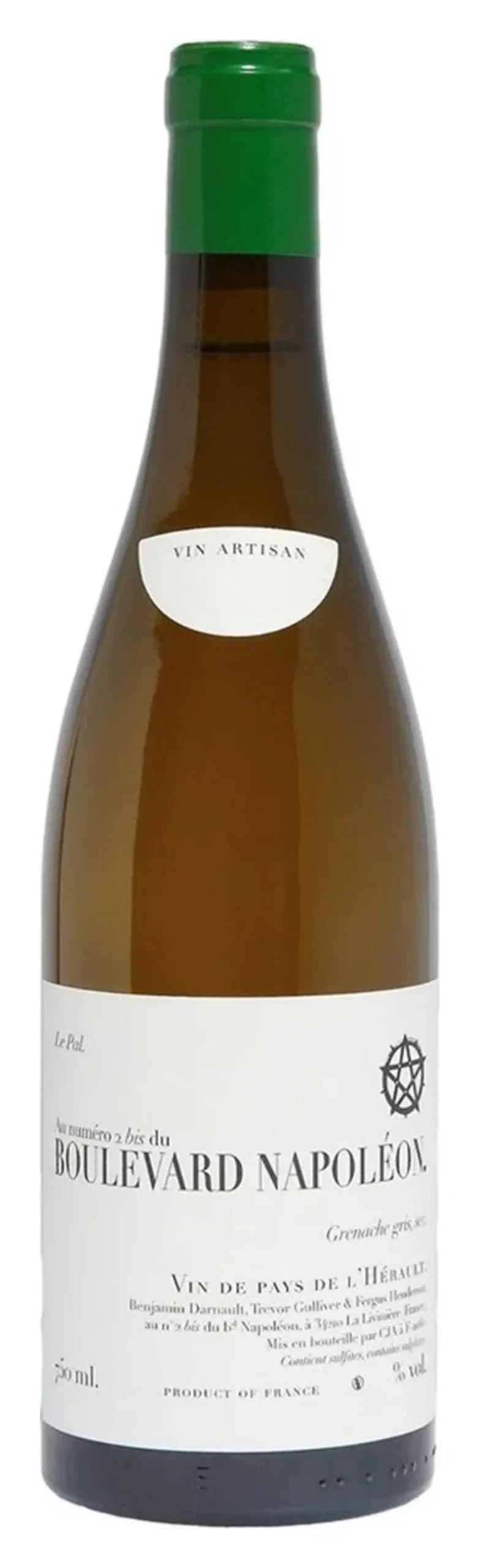Le Pal Grenache Gris VdP de l'Hérault, Boulevard Napoléon