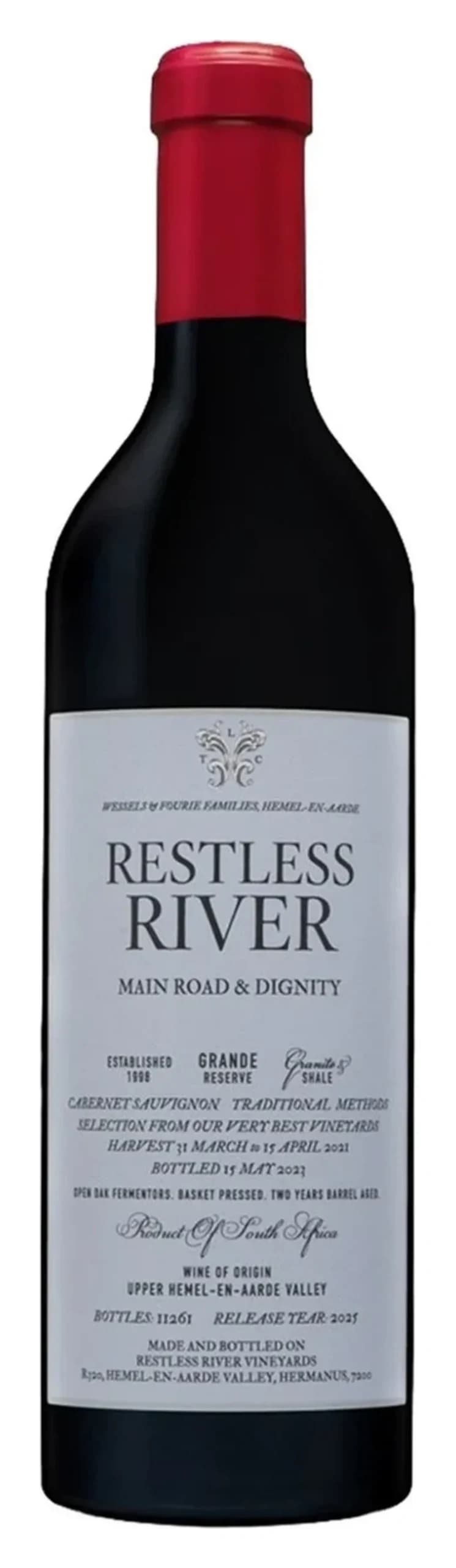 Main Road & Dignity Hemel-en-Aarde Cabernet Sauvignon, Restless River