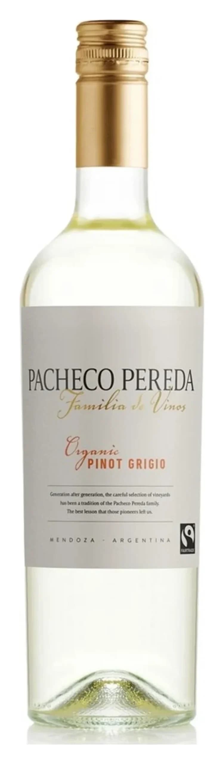 Organic Fairtrade Pinot Grigio, Pacheco Pereda