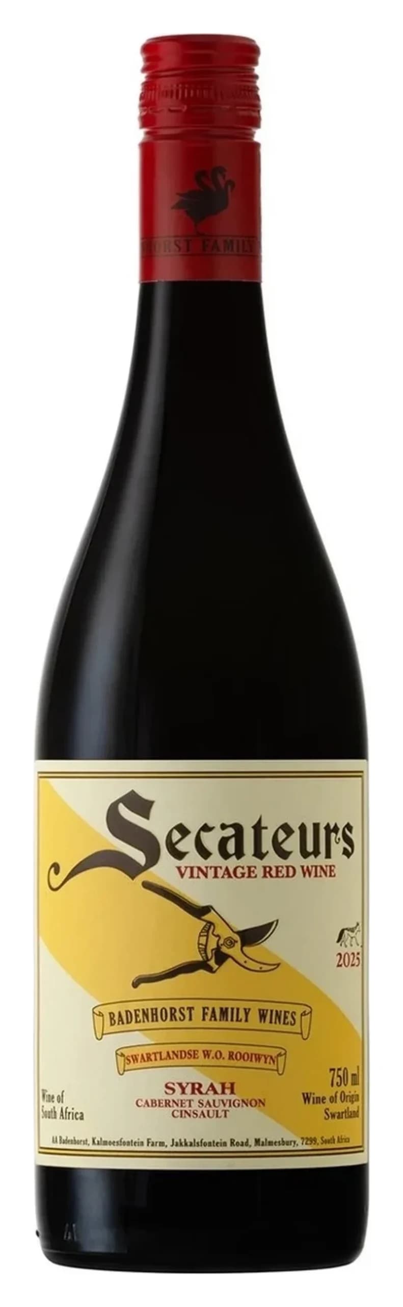 Secateurs Red Blend, AA Badenhorst Family Wines