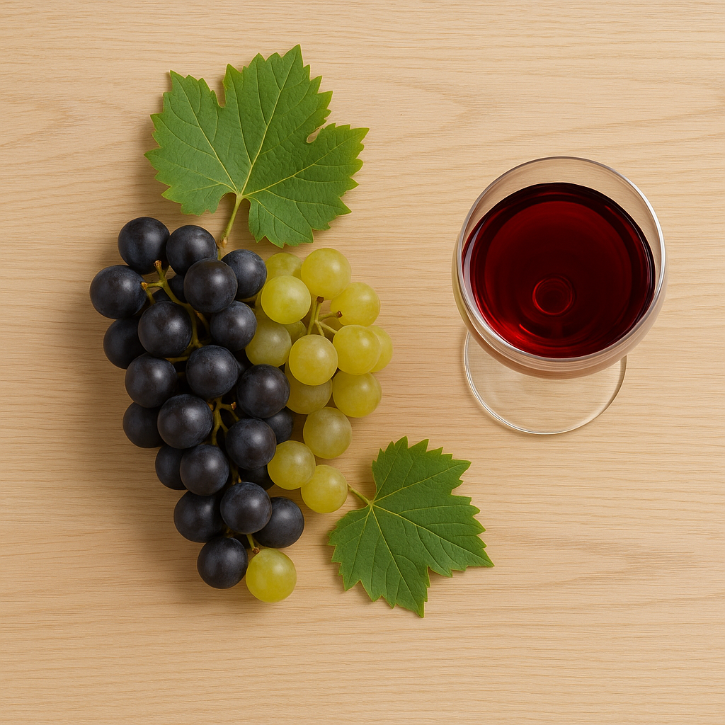 Grape Variety terroir artwork in real earth pigments — syrah vs shiraz